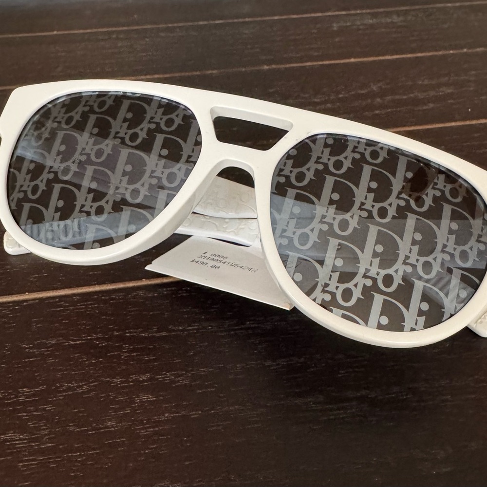 Authentic NWT Dior B23 R1I White Frame Sunglasses